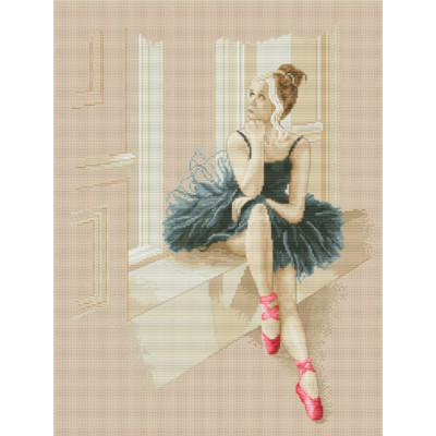 Балерина біля вікна |  арт. VN-055 | Набір для вишивки хрестиком