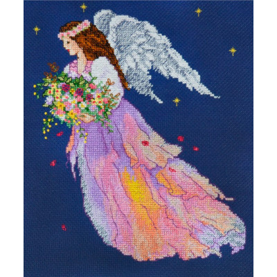 Янгол Квітів |  арт. VN-059 | Набір для вишивки хрестиком