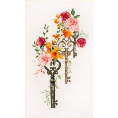 Щасливі ключі | арт. VN-066 | Набір для вишивки хрестиком Щасливі ключі | арт. VN-066 | Набір для вишивки хрестиком