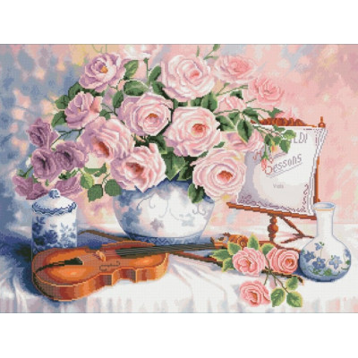 Натюрморт зі скрипкою |  арт. VN-077 | Набір для вишивки хрестиком