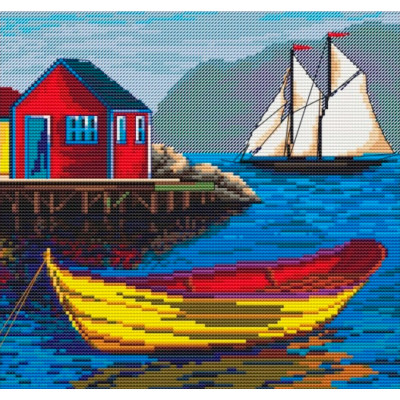 Будиночок біля моря |  арт. VN-081 | Набір для вишивки хрестиком