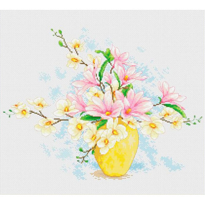 Букет магнолій |  арт. VN-092 | Набір для вишивки хрестиком