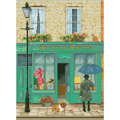 Вінтажний магазин |  арт. VN-102 | Набір для вишивки хрестиком