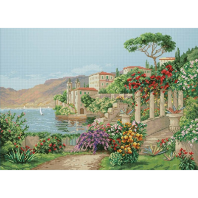 Вид на озеро |  арт. VN-105 | Набір для вишивки хрестиком