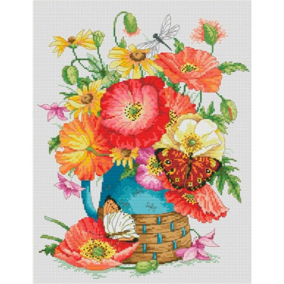 Натюрморт з маками |  арт. VN-121 | Набір для вишивки хрестиком