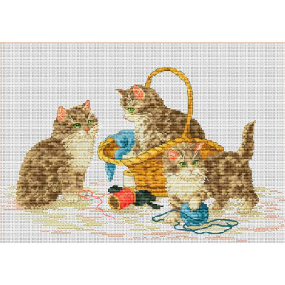 Веселі кошенята |  арт. VN-139 | Набір для вишивки хрестиком
