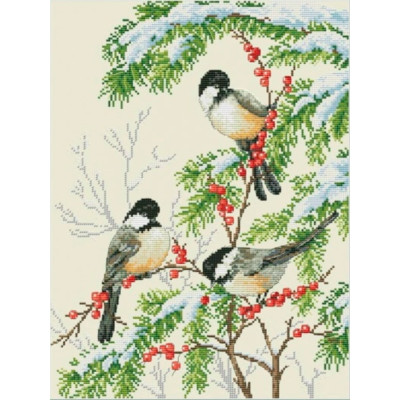 Зимові птахи |  арт. VN-153 | Набір для вишивки хрестиком