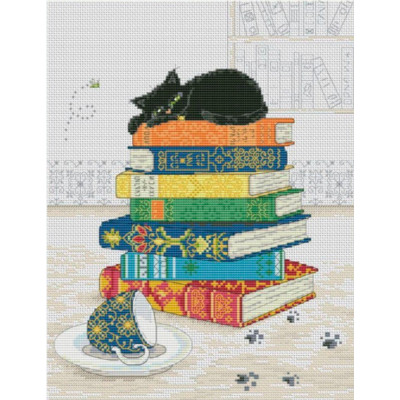 Пухнастий читач |  арт. VN-200 | Набір для вишивки хрестиком