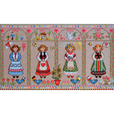 Єдність. Мир. Щастя |  арт. VN-209 | Набір для вишивки хрестиком