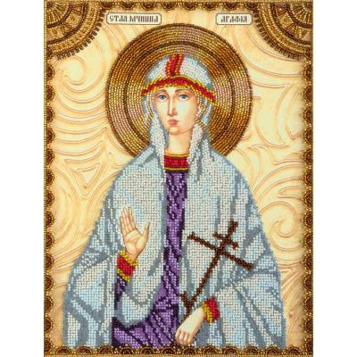 Свята Агафія |  арт. AA-122 | Набір для вишивки бісером