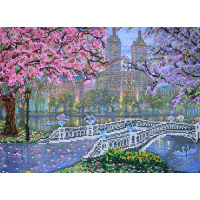 Цвітіння |  арт. AB-155 | Набір для вишивки бісером