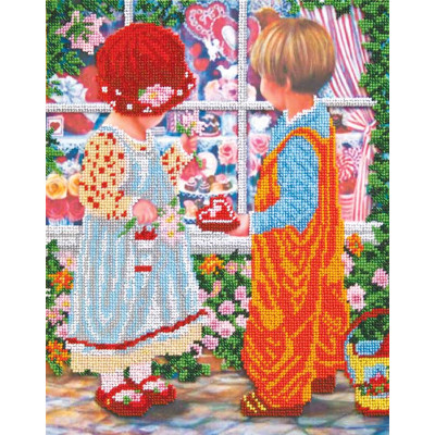 Перше кохання |  арт. AB-163 | Набір для вишивки бісером