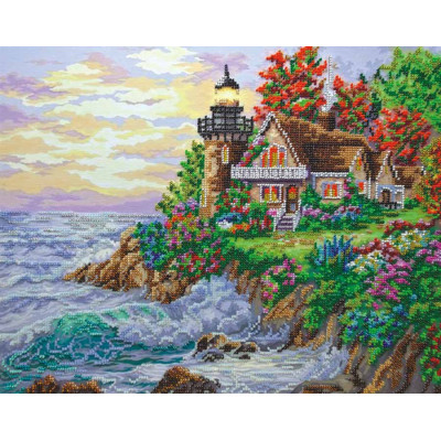 Будиночок біля моря | арт. AB-255 | Набір для вишивки бісером Будиночок біля моря | арт. AB-255 | Набір для вишивки бісером