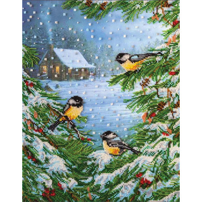 Січневий холод |  арт. AB-300 | Набір для вишивки бісером
