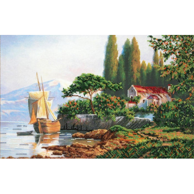 Вітрильник |  арт. AB-309 | Набір для вишивки бісером