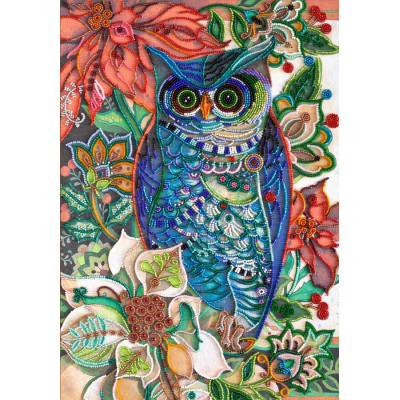 Мудрий пугач |  арт. AB-381 | Набір для вишивки бісером