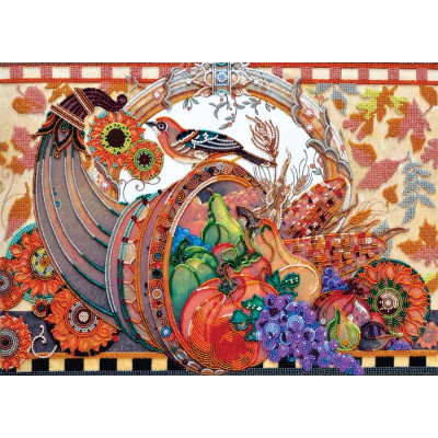 Ріг достатку |  арт. AB-394 | Набір для вишивки бісером