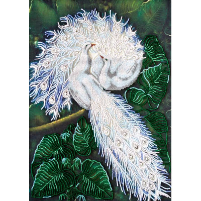 Білосніжний символ щастя |  арт. AB-398 | Набір для вишивки бісером