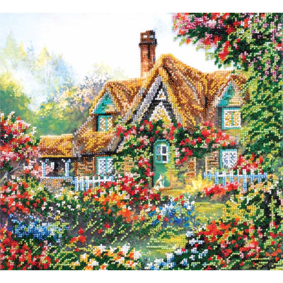 Милий будиночок |  арт. AB-403 | Набір для вишивки бісером