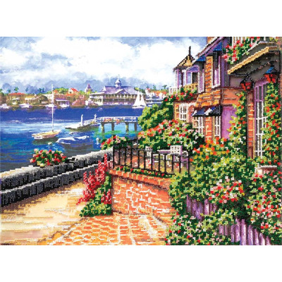 Бухта |  арт. AB-408 | Набір для вишивки бісером