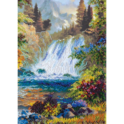 Водоспад |  арт. AB-437 | Набір для вишивки бісером