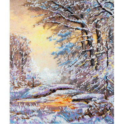 Кришталева зима |  арт. AB-454 | Набір для вишивки бісером