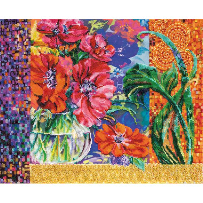 Анемони |  арт. AB-488 | Набір для вишивки бісером