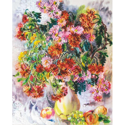 Хризантеми |  арт. AB-490 | Набір для вишивки бісером