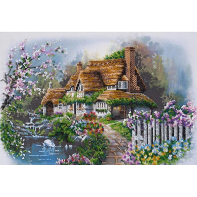 Будиночок на озері |  арт. AB-495 | Набір для вишивки бісером