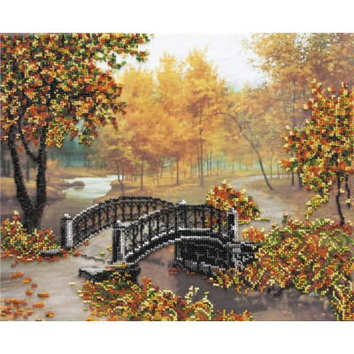 Золото осені |  арт. AB-498 | Набір для вишивки бісером