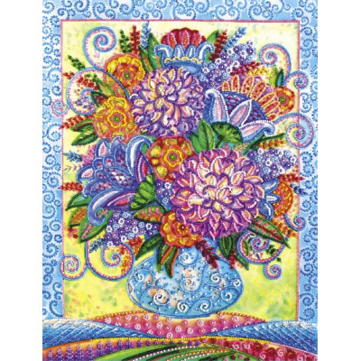 Літня палітра |  арт. AB-499 | Набір для вишивки бісером