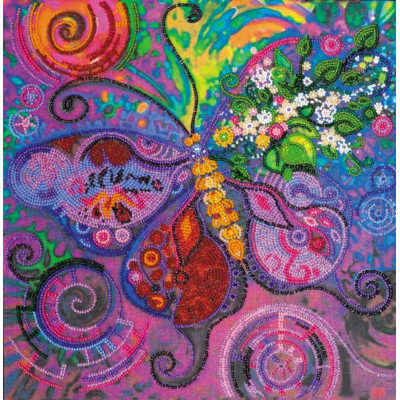 Політ метелика |  арт. AB-504 | Набір для вишивки бісером