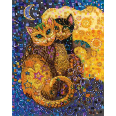 Котячий поцілунок |  арт. AB-510 | Набір для вишивки бісером