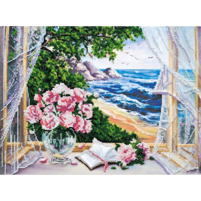 Вид на море |  арт. AB-537 | Набір для вишивки бісером