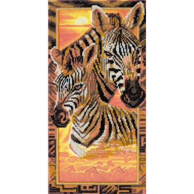 Зебри |  арт. AB-539 | Набір для вишивки бісером