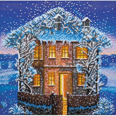 Зимова ніч |  арт. AB-546 | Набір для вишивки бісером