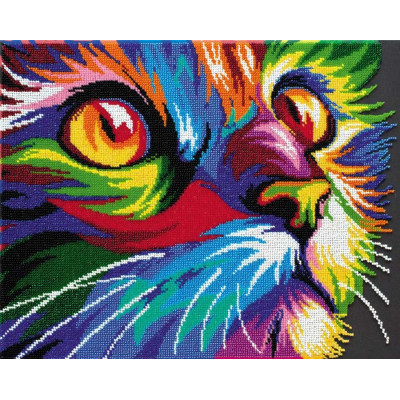 Неоновий погляд |  арт. AB-548 | Набір для вишивки бісером