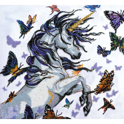 Єдиноріг |  арт. AB-570 | Набір для вишивки бісером