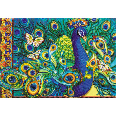 Строкате віяло |  арт. AB-577 | Набір для вишивки бісером