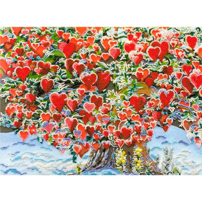 Дерево кохання |  арт. AB-607 | Набір для вишивки бісером
