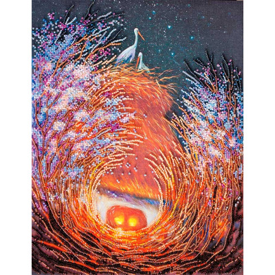 Гніздечко |  арт. AB-608 | Набір для вишивки бісером