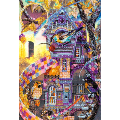 Пташине  містечко |  арт. AB-622 | Набір для вишивки бісером