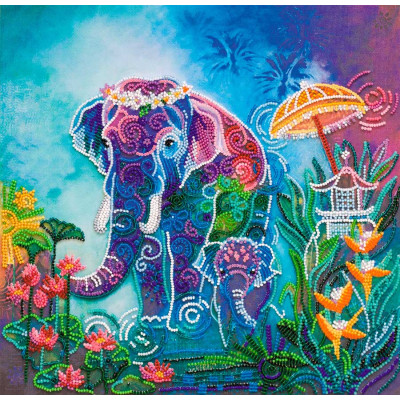 Поруч з мамою |  арт. AB-640 | Набір для вишивки бісером