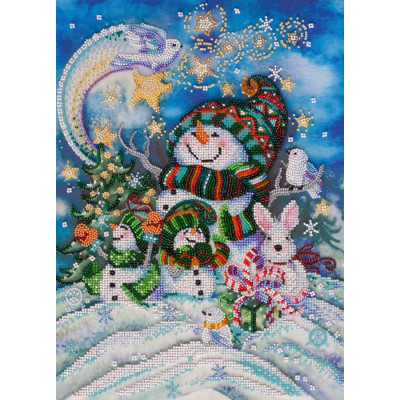 Новорічна ніч |  арт. AB-650 | Набір для вишивки бісером