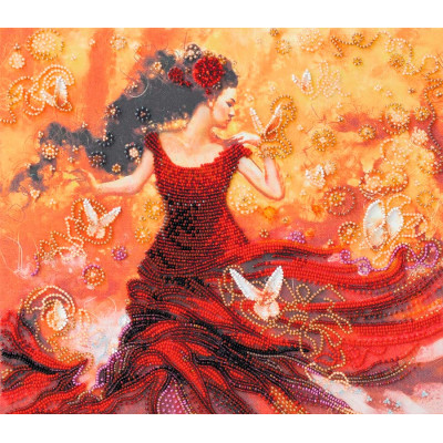 Та, що танцює світло |  арт. AB-672 | Набір для вишивки бісером