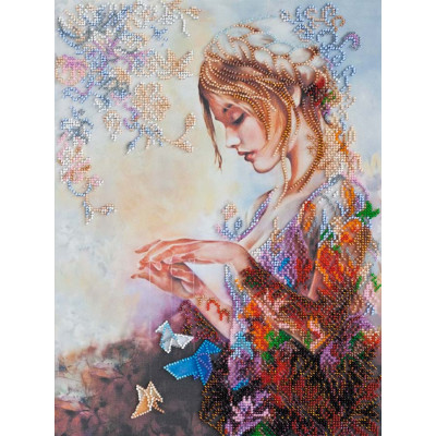 Та, що мріє |  арт. AB-675 | Набір для вишивки бісером