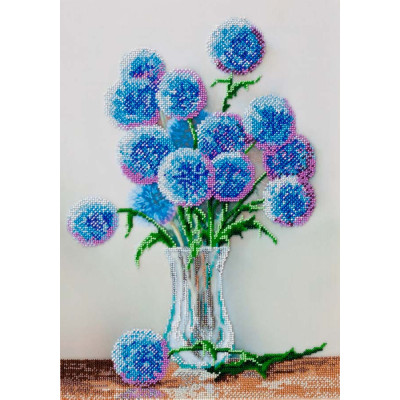 Блакитні кульки |  арт. AB-677 | Набір для вишивки бісером