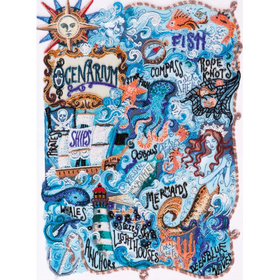 Таємниці океану |  арт. AB-684 | Набір для вишивки бісером