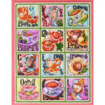 Чайна карта |  арт. AB696 | Набір для вишивки бісером