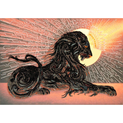 Чорный алмаз |  арт. AB-736 | Набір для вишивки бісером